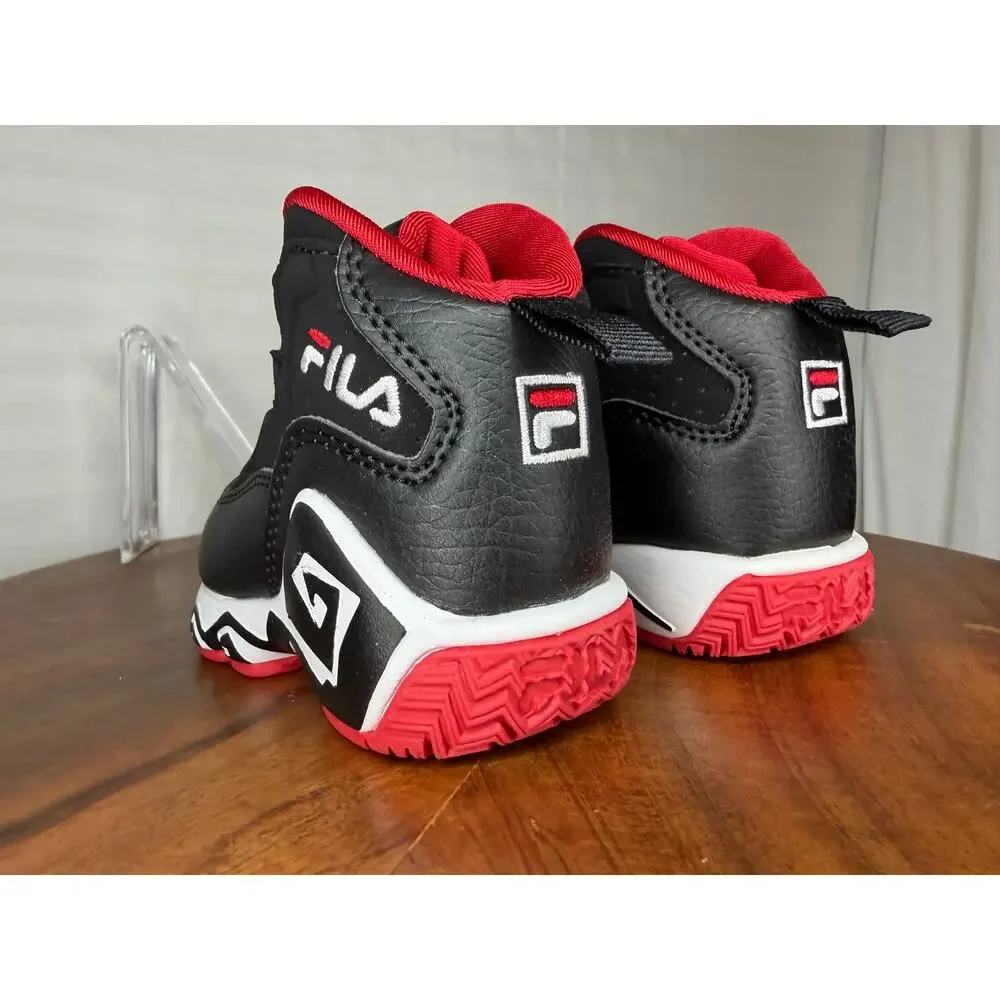 NWT Fila MB Infant Basketball Shoes Black Red Size 4 MSRP $50